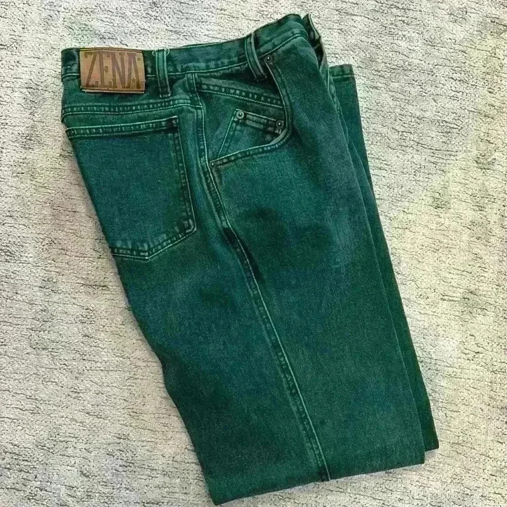 Zena Button fly Green Jeans - Picture 6 of 6
